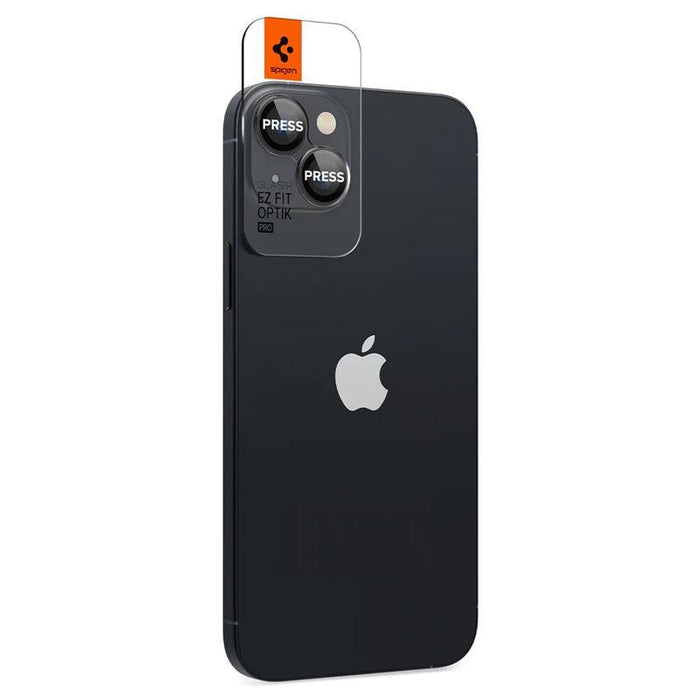 Spigen Glas.tR EZ Fit Optik Camera Protector for iPhone 14 / Plus / 15 / Plus - Black 2 pcs.