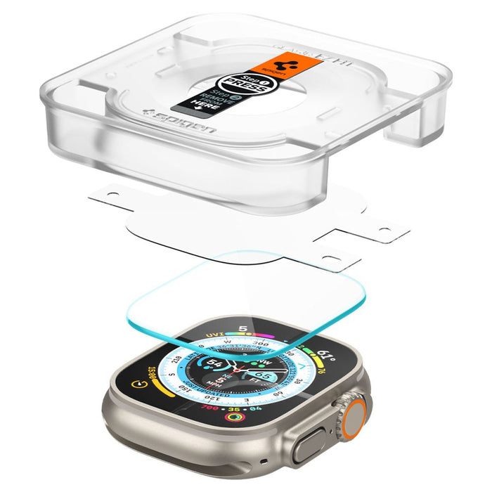 Spigen Glas.tR EZ Fit tempered glass for Apple Watch Ultra / Ultra 2 (49 mm) - 2 pcs.