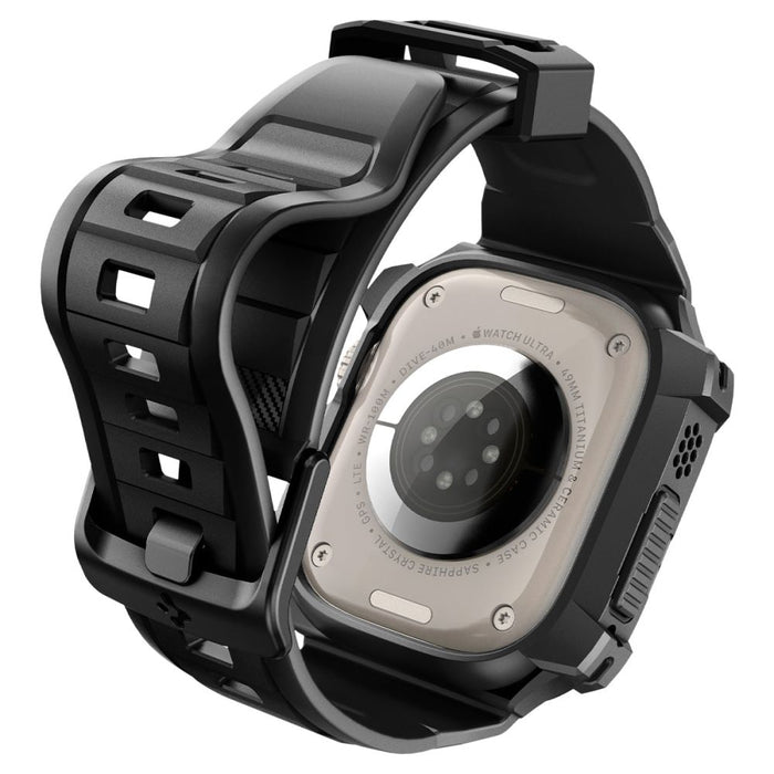 Spigen Rugged Armor Pro Apple Watch Ultra (49mm) Strap Case - Black