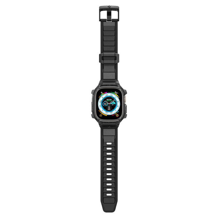 Spigen Rugged Armor Pro Apple Watch Ultra (49mm) Strap Case - Black