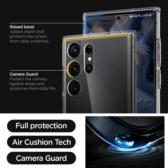 Spigen Ultra Hybrid Case for Samsung Galaxy S23 Ultra - Transparent