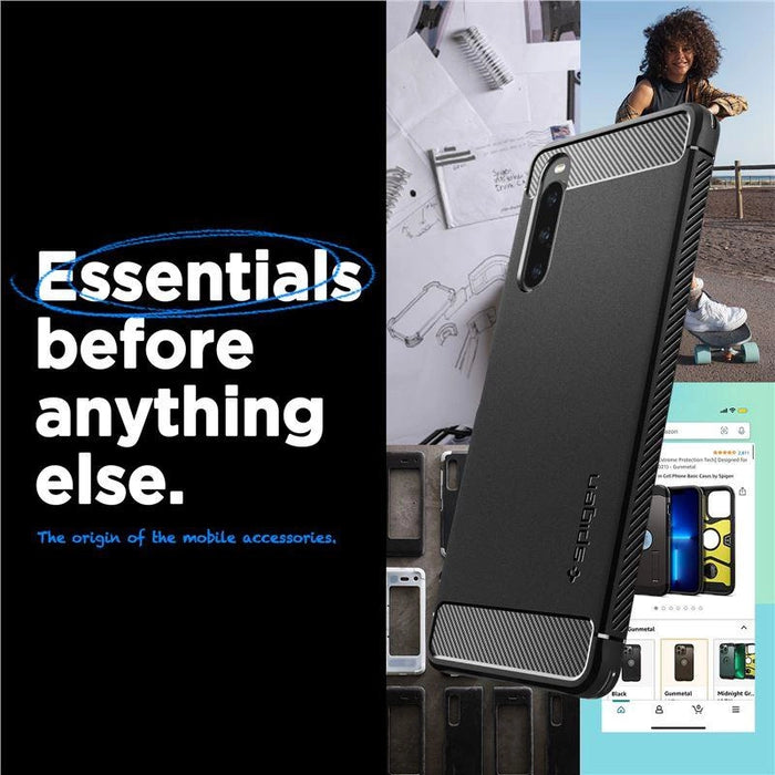Spigen Rugged Armor Case for Sony Xperia 10 V - Matte Black