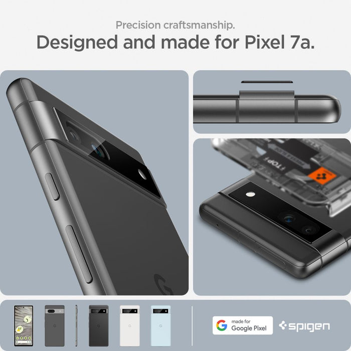 Spigen Glas.tR EZ Fit Optik Camera Protector for Google Pixel 7A - Black 2 pcs.