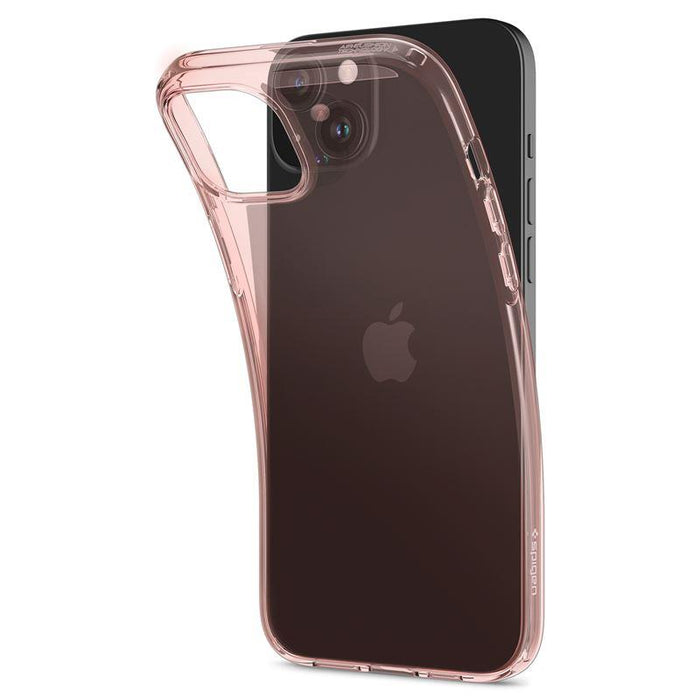 Spigen Crystal Flex iPhone 15 Plus Case - Pink/Transparent