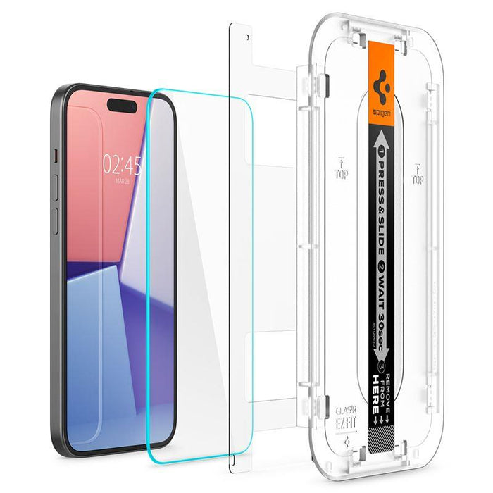 Spigen Glas.tR EZ Fit Tempered Glass for iPhone 15 Plus / 16 Plus