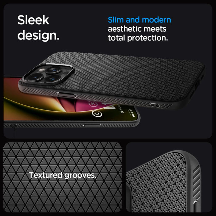 Spigen Liquid Air iPhone 15 Pro Case - Matte Black