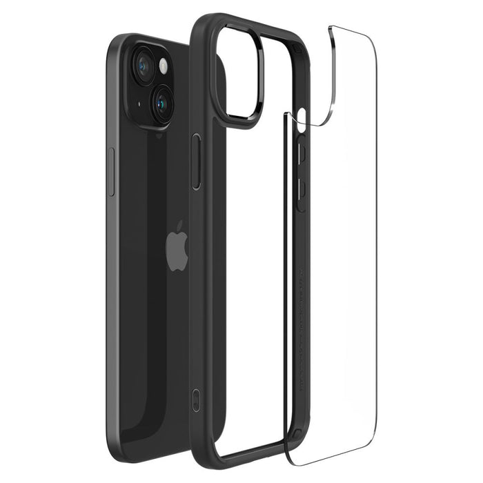 Spigen Ultra Hybrid iPhone 15 Plus Case - Matte Black