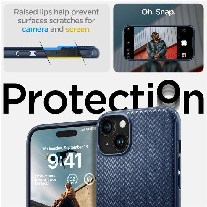 Spigen Mag Armor Case with MagSafe for iPhone 15 Plus - Blue