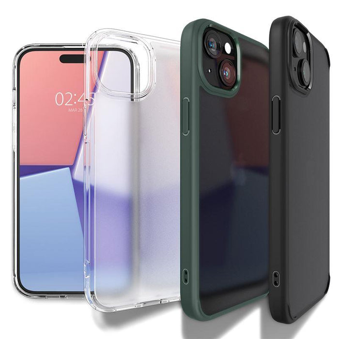 Spigen Crystal Hybrid iPhone 15 Plus Case - Transparent Beige
