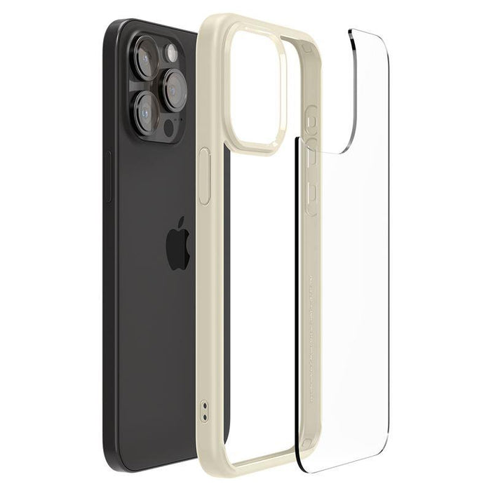 Spigen Crystal Hybrid Case for iPhone 15 Pro Max - Clear Beige