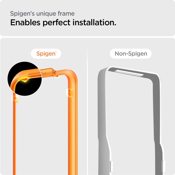 Spigen ALM Glass FC tempered glass for iPhone 15 Plus - black 2 pcs.
