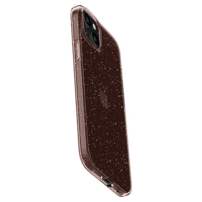 Spigen Liquid Crystal Glitter iPhone 15 Plus Case - Pink/Clear