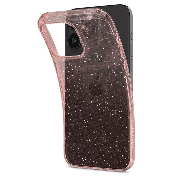 Spigen Liquid Crystal Glitter iPhone 15 Pro Max Case - Pink/Clear