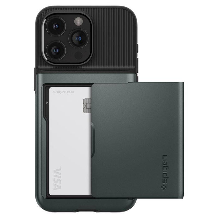 Spigen Slim Armor CS Case for iPhone 15 Pro Max - Dark Green