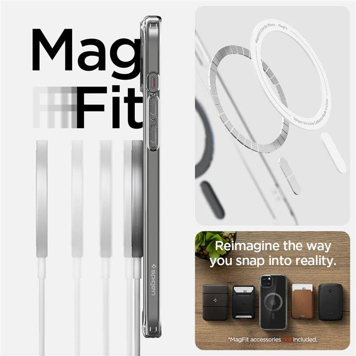 Spigen Ultra Hybrid MagSafe case for iPhone 15 Plus - carbon