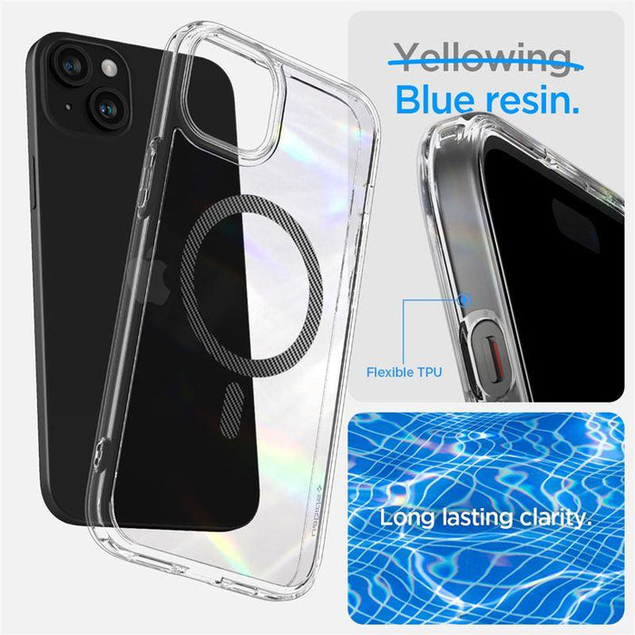 Spigen Ultra Hybrid MagSafe case for iPhone 15 Plus - carbon