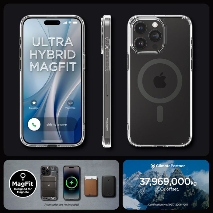 Spigen Ultra Hybrid Mag case with MagSafe for iPhone 15 Pro Max - graphite