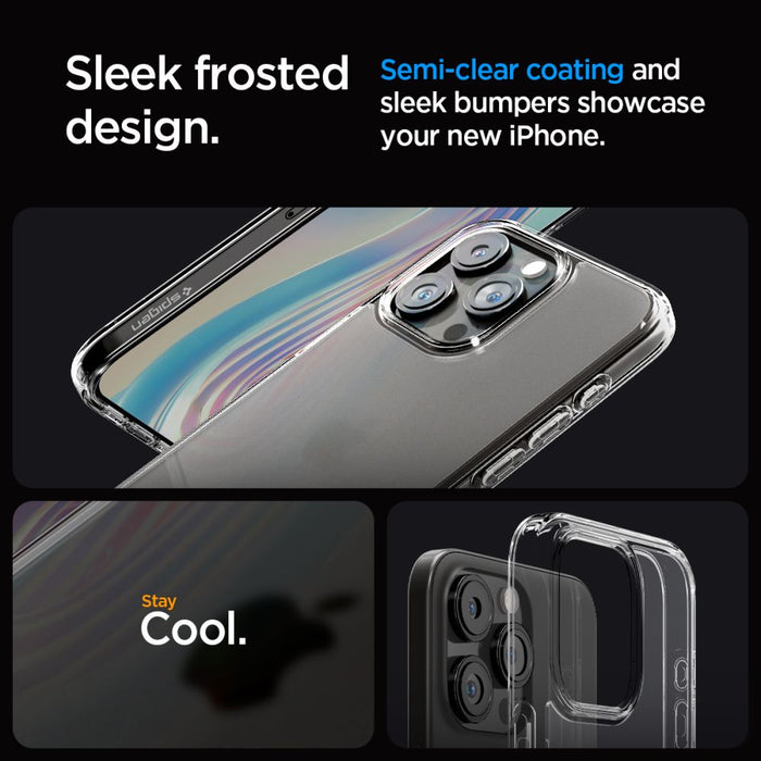 Spigen Ultra Hybrid iPhone 15 Pro Case - Clear Matte