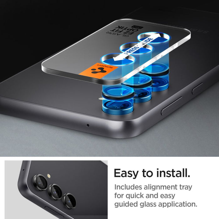 Spigen Glas.tR EZ Fit Optik Camera Protector for Samsung Galaxy S23 FE - Black 2 pcs.