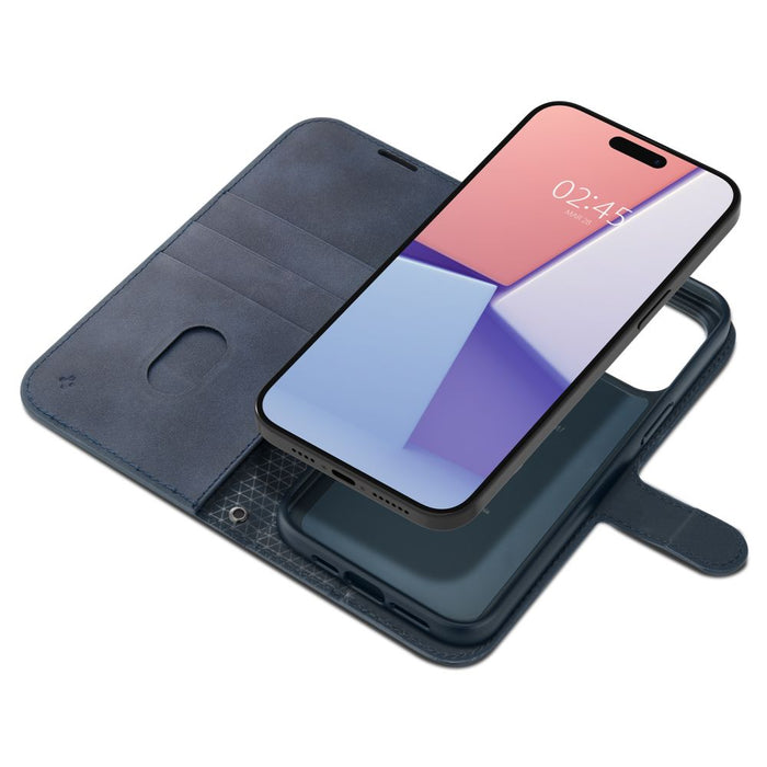 Spigen Wallet S Pro Case for iPhone 15 Pro - Navy Blue