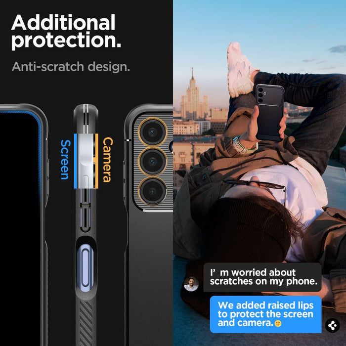 Spigen Rugged Armor Case for Samsung Galaxy A25 5G - Matte Black