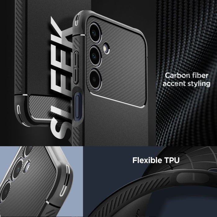 Spigen Rugged Armor Case for Samsung Galaxy A25 5G - Matte Black