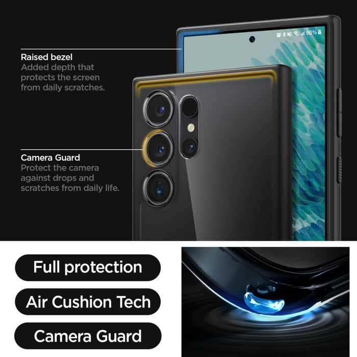 Spigen Ultra Hybrid Case for Samsung Galaxy S24 Ultra - Matte Black