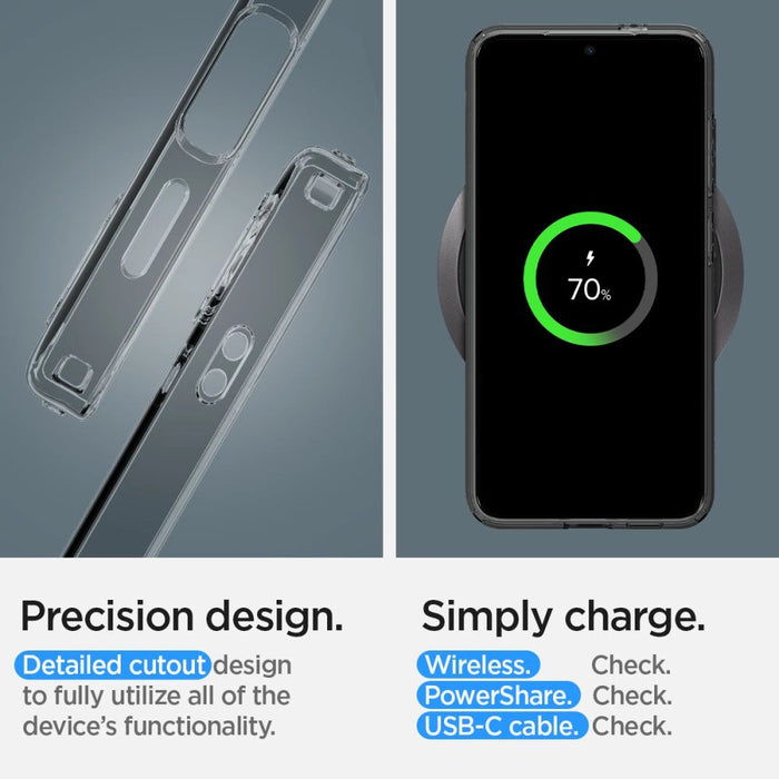 Spigen Liquid Crystal Case for Samsung Galaxy S24+ - Clear-Gray
