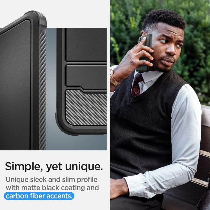 Spigen Rugged Armor Case for Samsung Galaxy S24 - Matte Black