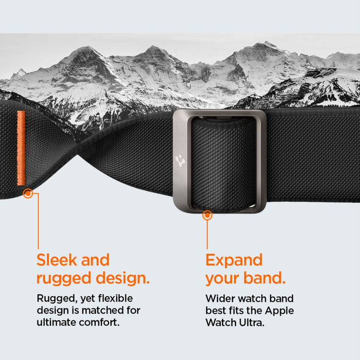 Spigen Lite Fit Pro Case with Strap for Apple Watch Ultra 1 / 2 (49mm) - Matte Black