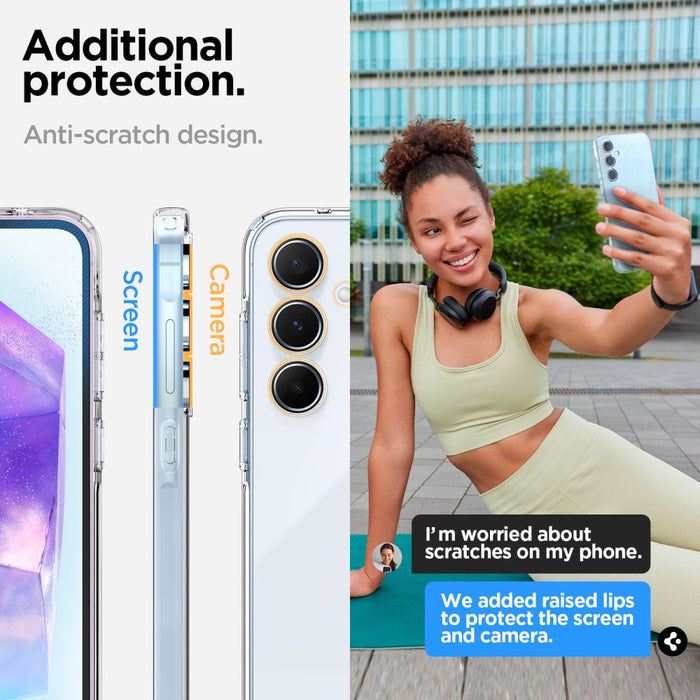 Spigen Liquid Crystal Case for Samsung Galaxy A55 5G - Transparent