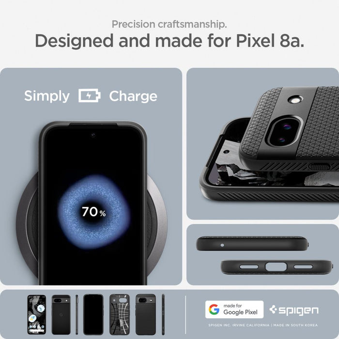 Spigen Liquid Air Case for Google Pixel 8A - Matte Black