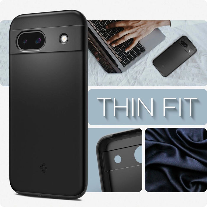 Spigen Thin Fit Case for Google Pixel 8A - Matte Black