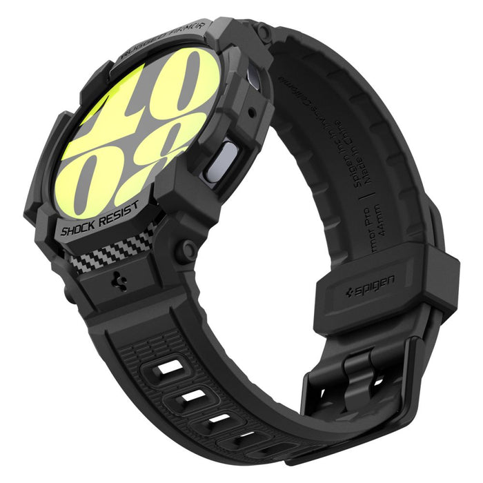 Spigen Rugged Armor Pro Case with Strap for Samsung Galaxy Watch 7 (40mm) - Black