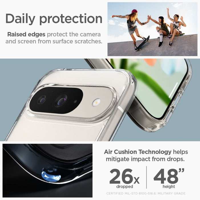 Spigen Ultra Hybrid Case for Google Pixel 9 / 9 Pro - Transparent