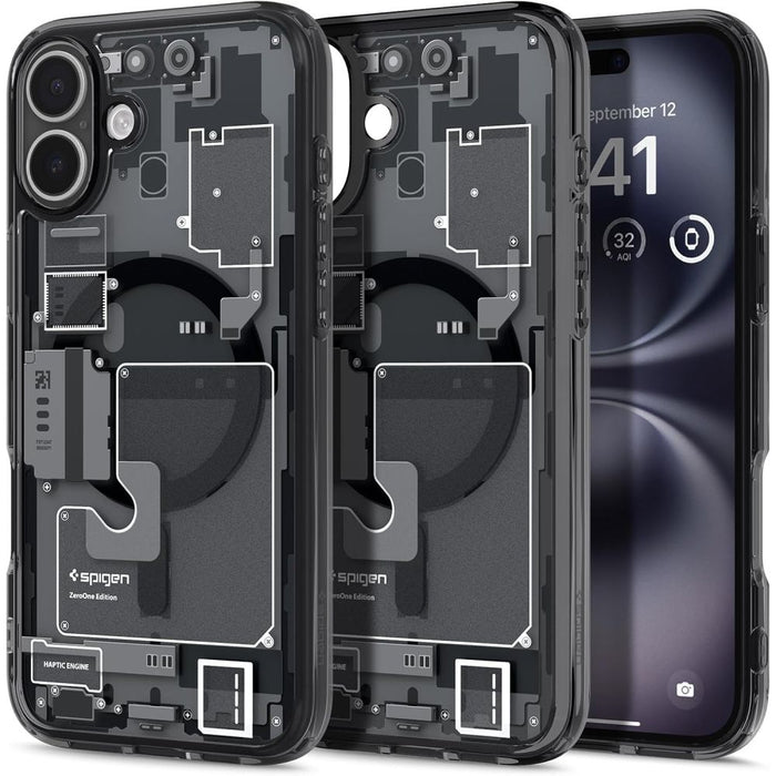 Spigen Ultra Hybrid MagSafe Zero One for iPhone 16 - Dark Gray