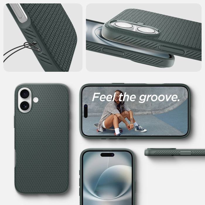 Spigen Liquid Air iPhone 16 Case - Green