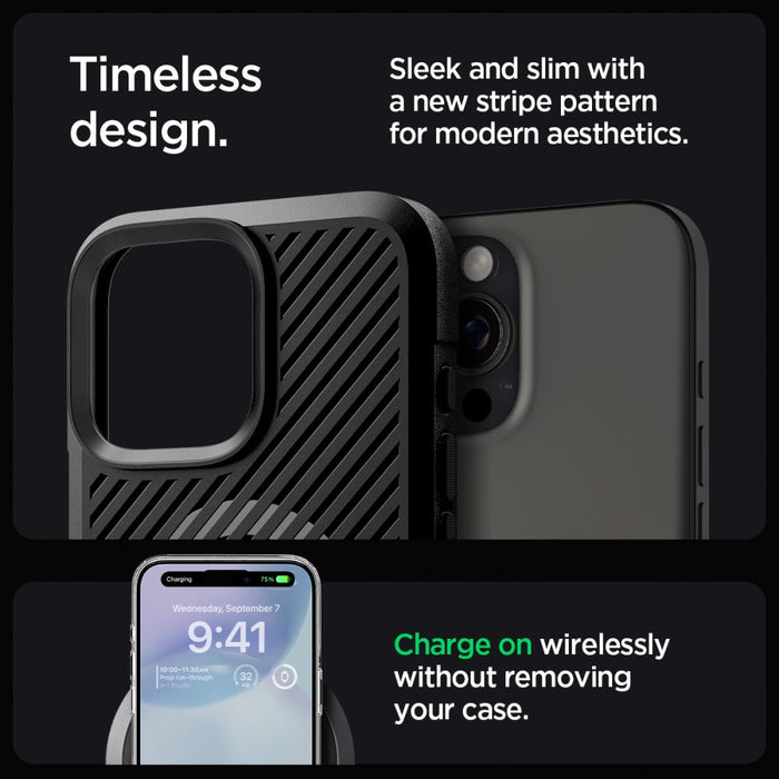 Spigen Core Armor Mag Case with MagSafe for iPhone 16 Pro - Matte Black