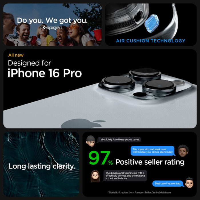 Spigen Ultra Hybrid iPhone 16 Pro Case - Black