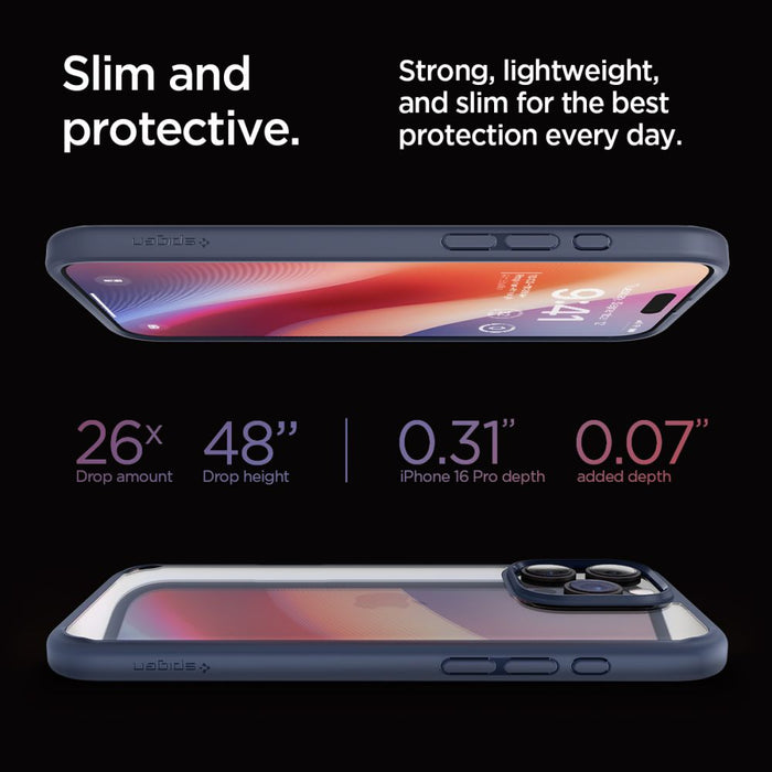 Spigen Ultra Hybrid iPhone 16 Pro Case - Blue
