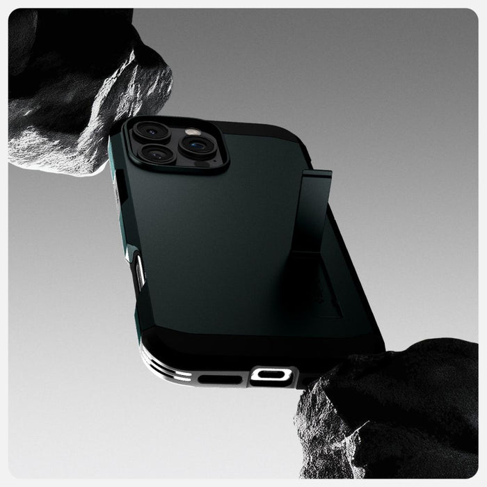 Spigen Tough Armor MagSafe Case with Stand for iPhone 16 Pro - Green