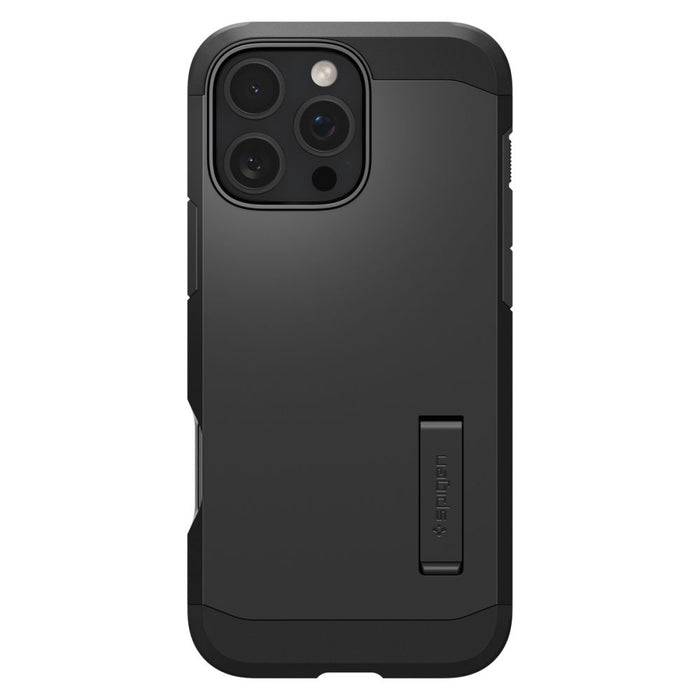 Spigen Tough Armor MagSafe Case with Stand for iPhone 16 Pro - Black