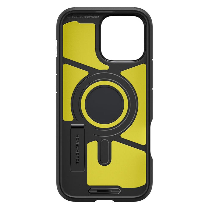 Spigen Tough Armor MagSafe Case with Stand for iPhone 16 Pro - Black