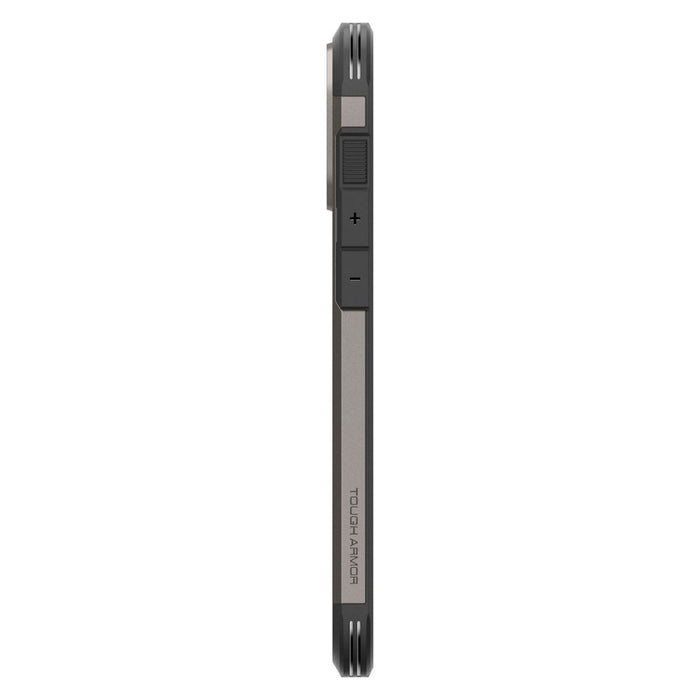 Spigen Tough Armor MagSafe case with stand for iPhone 16 Pro - gunmetal