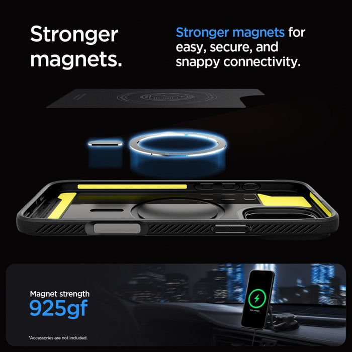 Spigen Rugged Armor MagSafe Case for iPhone 16 Pro Max - Black