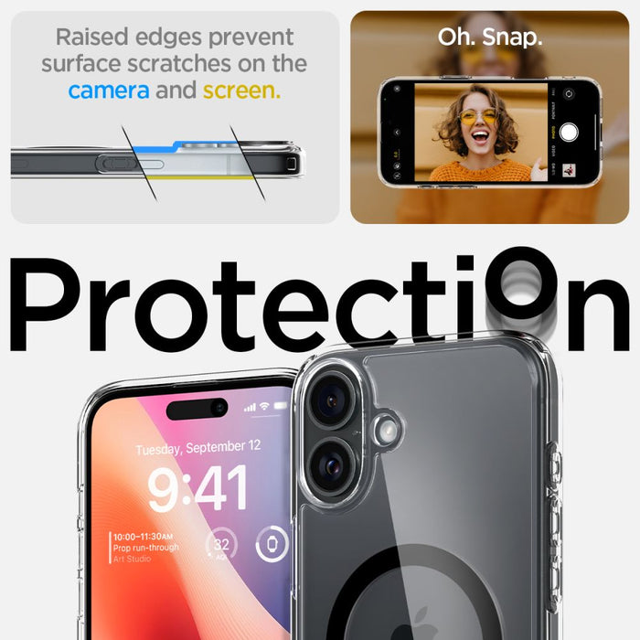 Spigen Ultra Hybrid Mag Case with MagSafe for iPhone 16 Plus - Black