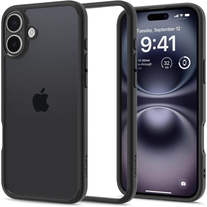 Spigen Ultra Hybrid iPhone 16 Plus Case - Matte Black