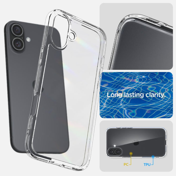 Spigen Ultra Hybrid iPhone 16 Plus Case - Clear