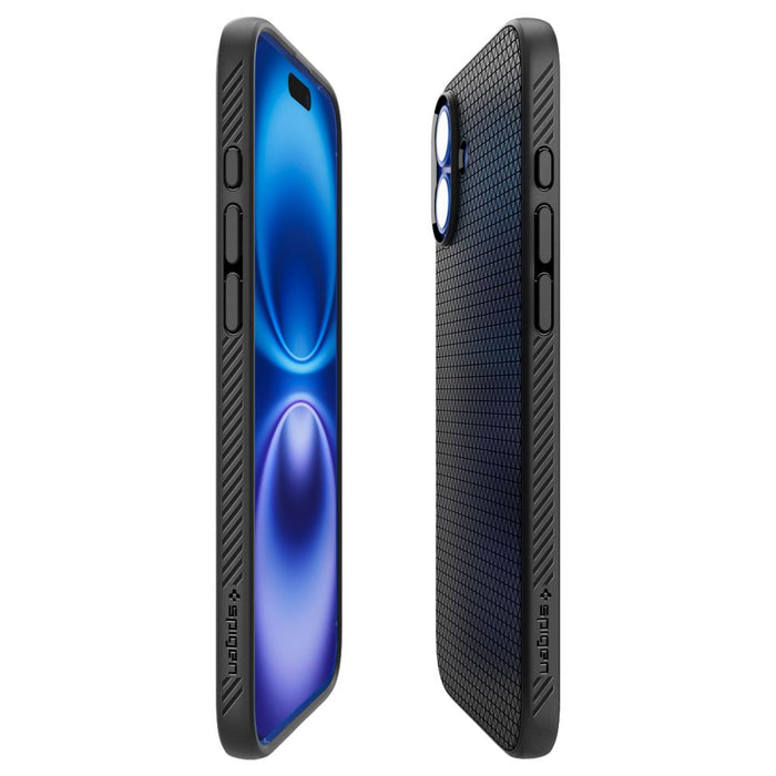 Spigen Liquid Air Case for iPhone 16 Plus - Black