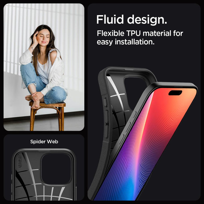Spigen Core Armor Case for iPhone 16 Pro Max - Matte Black